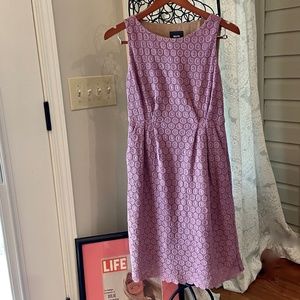 O5-Anthropologie Maeve Crochet Lilac Sheath Dress